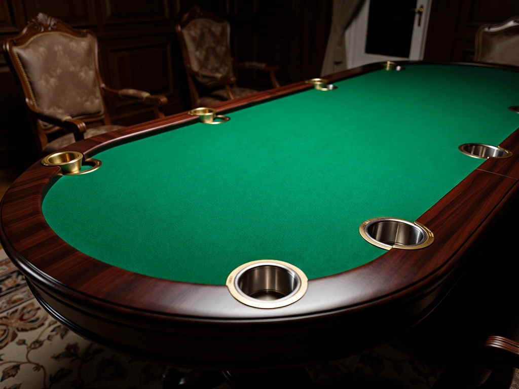 Table de poker professionnelle